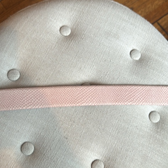 Talbots x Moschino Gold Heart Buckle Pink Snake Suede Belt Women's - Picture 5 of 9